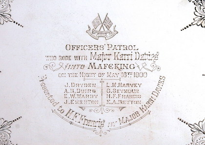 Boer War Silver Salver - Relief of Mafeking